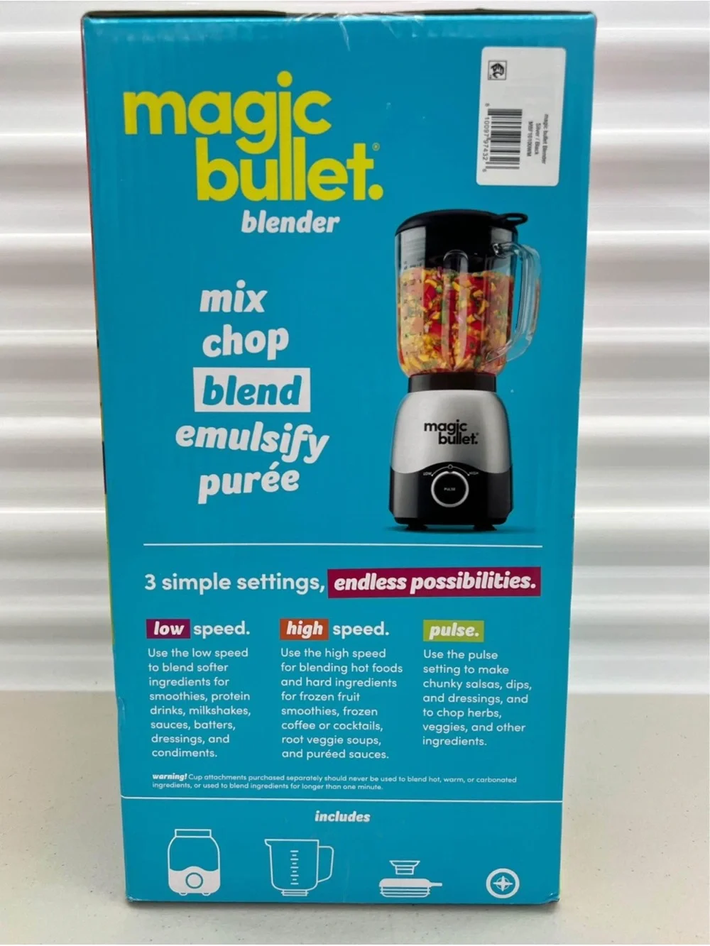 Magic Bullet Countertop Blender 500 Watt Motor Base - New